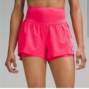 NWOT LuLuLemon Nulux Road to Trail High-Rise Short 4" in Lip Gloss